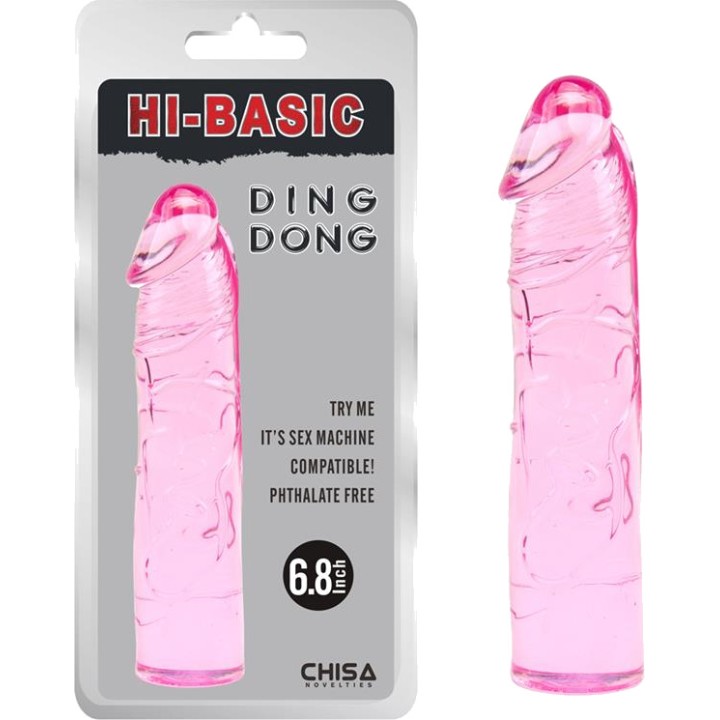 CHISA Semirealistischer Jelly-Dildo DING DONG 6.8" 17.5 CM