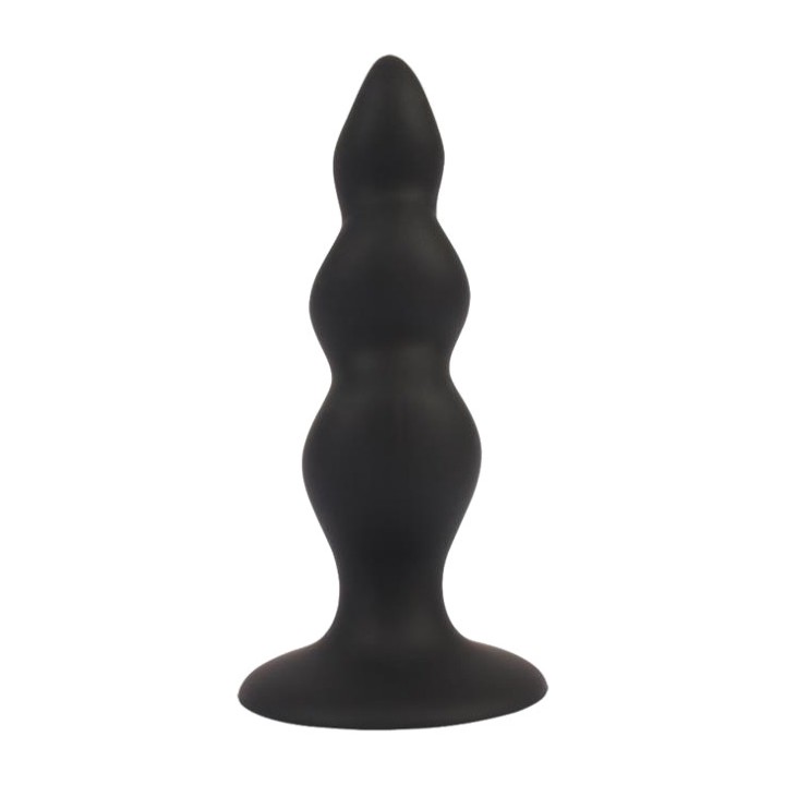 CHISA Wavy silicone anal plug with suction cup
