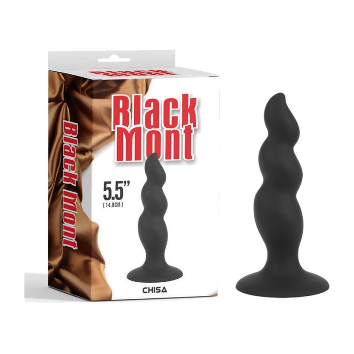 CHISA Wavy silicone anal plug with suction cup