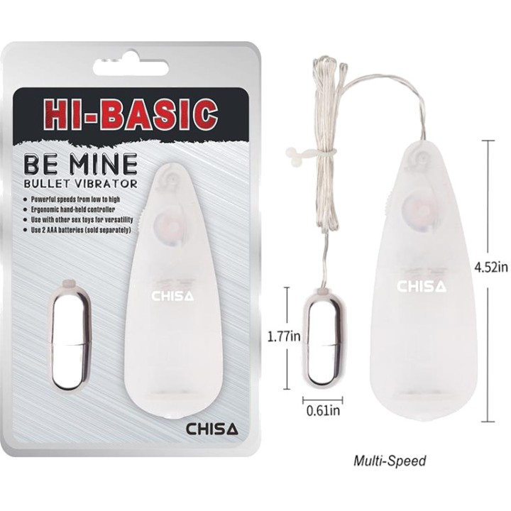 CHISA Multi-speed vibrating bullet with wired remote control