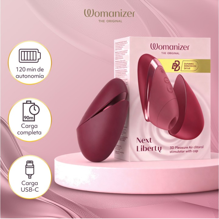 WOMANIZER Stimulateur clitoridien à succion avec capuchon