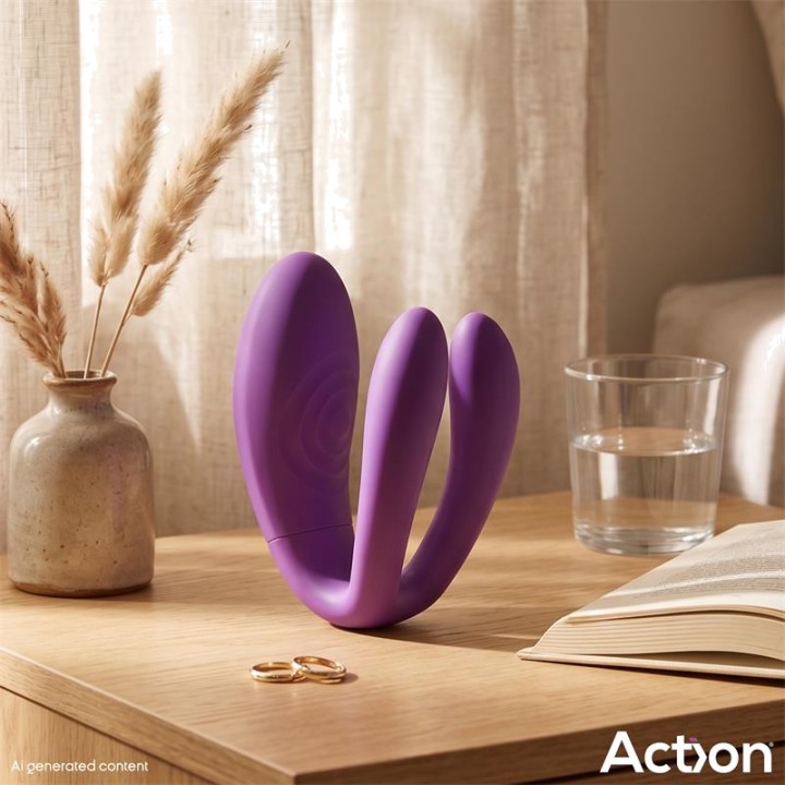 ACTION Vibratore per coppie ricaricabile con funzione