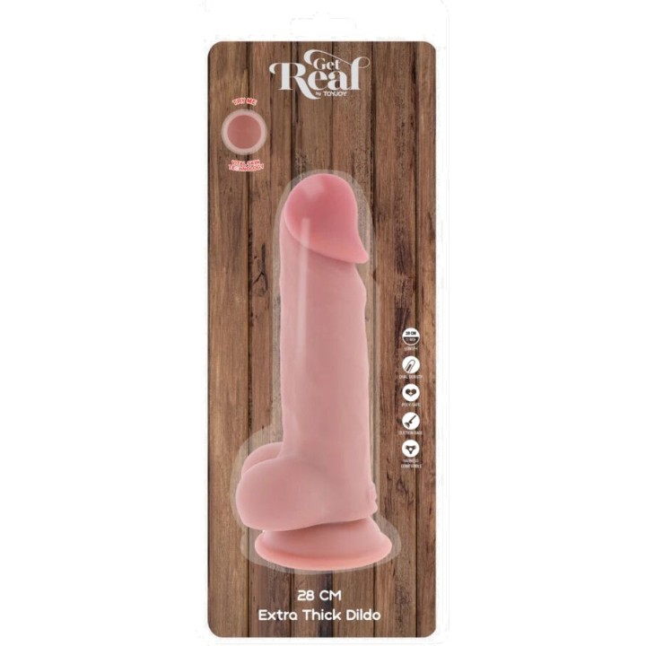 GET REAL Realistischer extra dicker Penis mit Eiern DELUXE