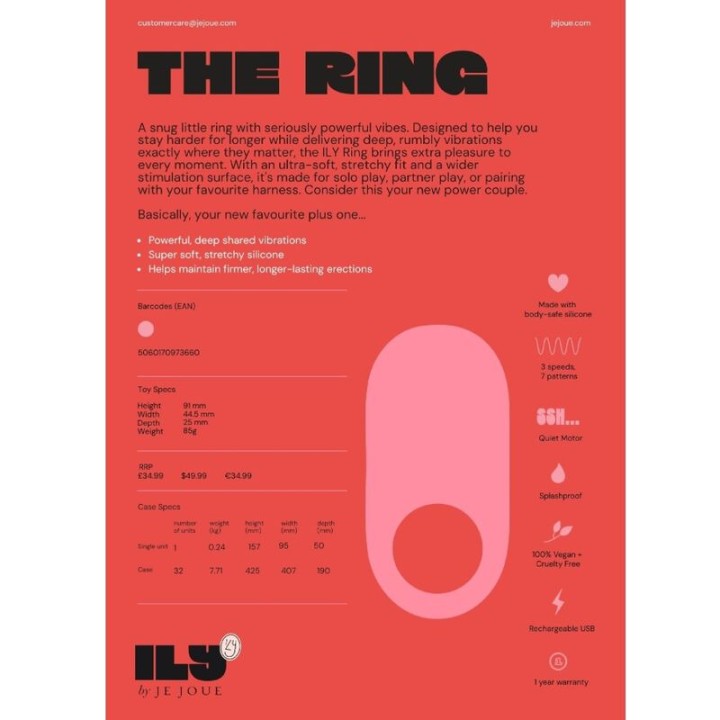 JE JOUE Vibrationsring für den Penis ILY D-246351