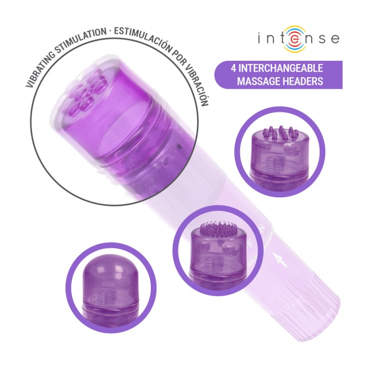 INTENSE Mini masager med 4 bytbar hoveder KURT D-245645VAR