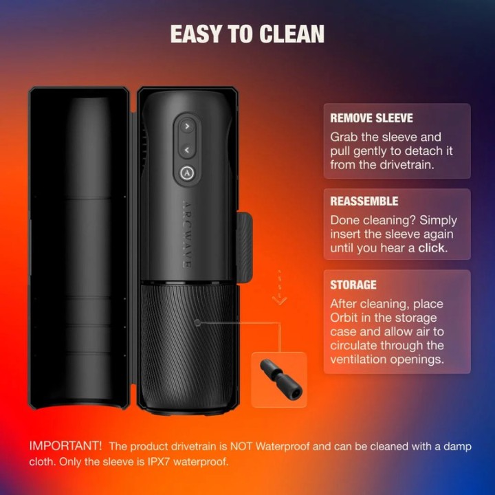 ARCWAVE Masturbador masculino giratorio 360° con app ORBIT