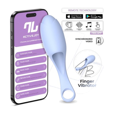 stimulateur vibrant pour doigt contrôlé par application app-series lory
