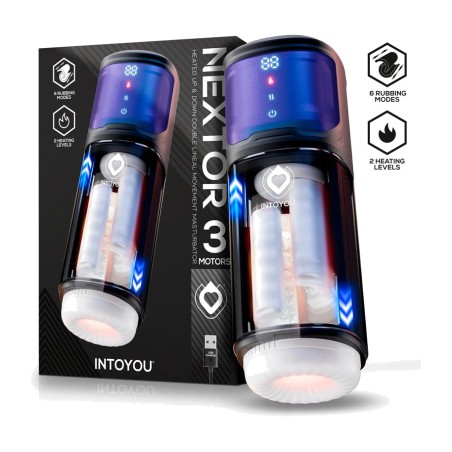 automatický masturbátor s třením a zahříváním nextor
