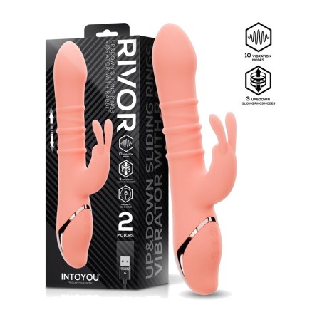 vibromasseur avec anneaux coulissants rivor