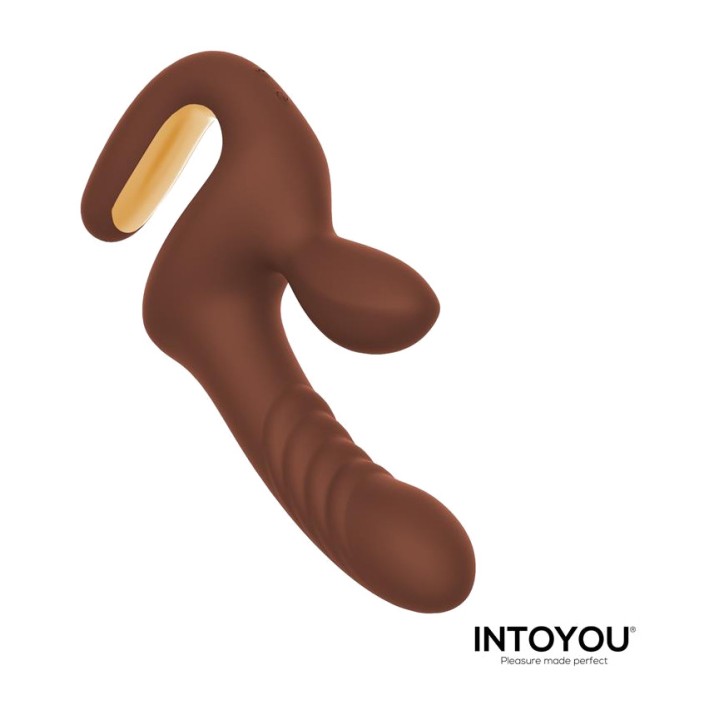 INTOYOU Rabbit-Vibrator mit Stoßfunktion und ergonomischem