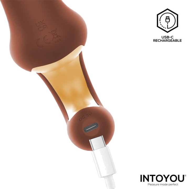 INTOYOU Rabbit-Vibrator mit Stoßfunktion und ergonomischem