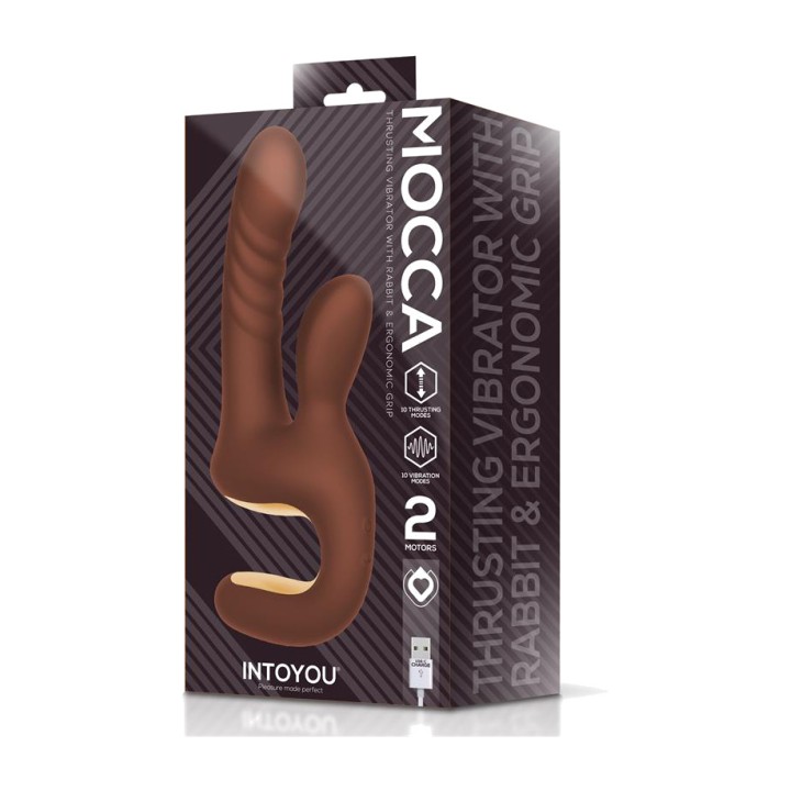 INTOYOU Rabbit vibrator with thrusting function and