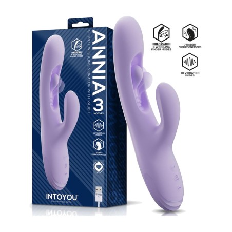 vibromasseur rabbit pour point g avec mouvement interne annia