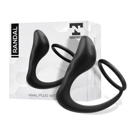 plug anal com anel para o pénis randal