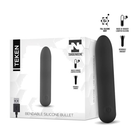 flexibel bullet-vibrator i flytande silikon teken