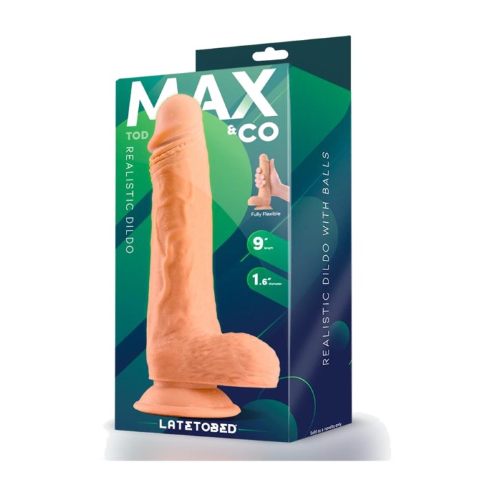 MAX CO Realistični dildo z modi TOD 9" MX-703