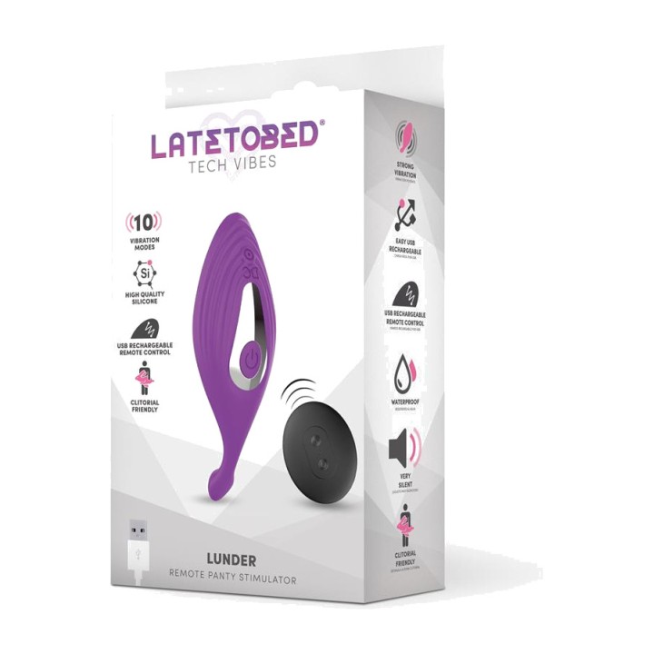 LATETOBED Stimulateur de culotte rechargeable par USB avec