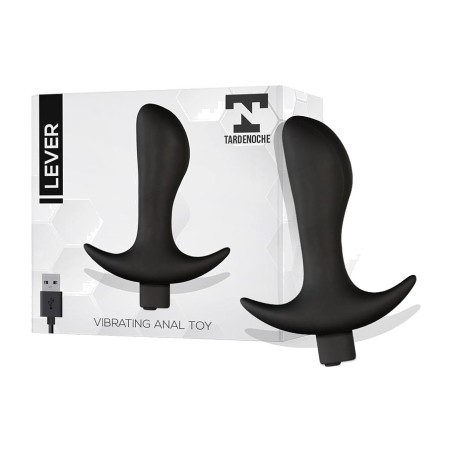 oplaadbare anaalplug met vibratie lever