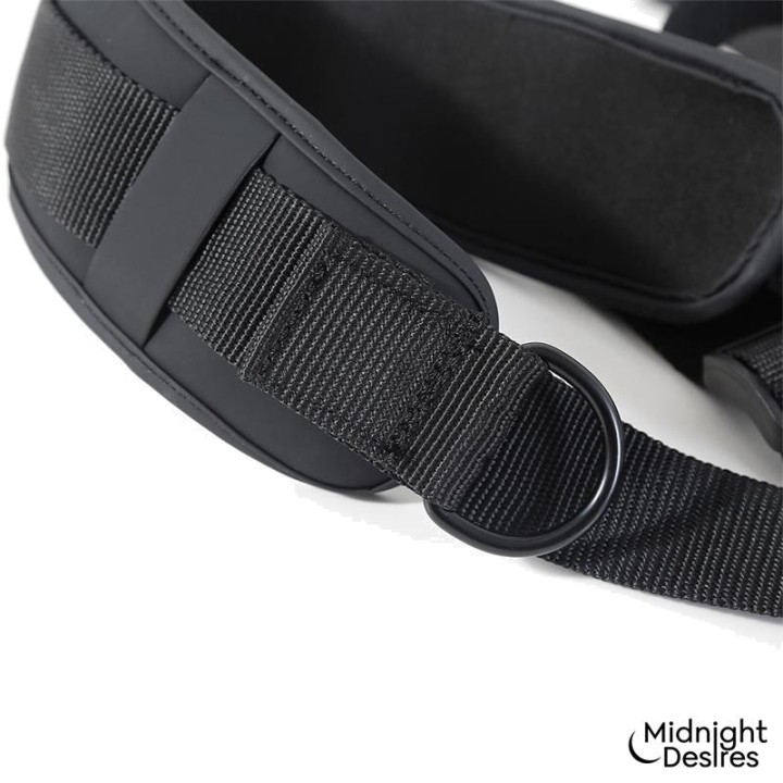 MIDNIGHT DESIRES Ankle and wrist restraint set with neck