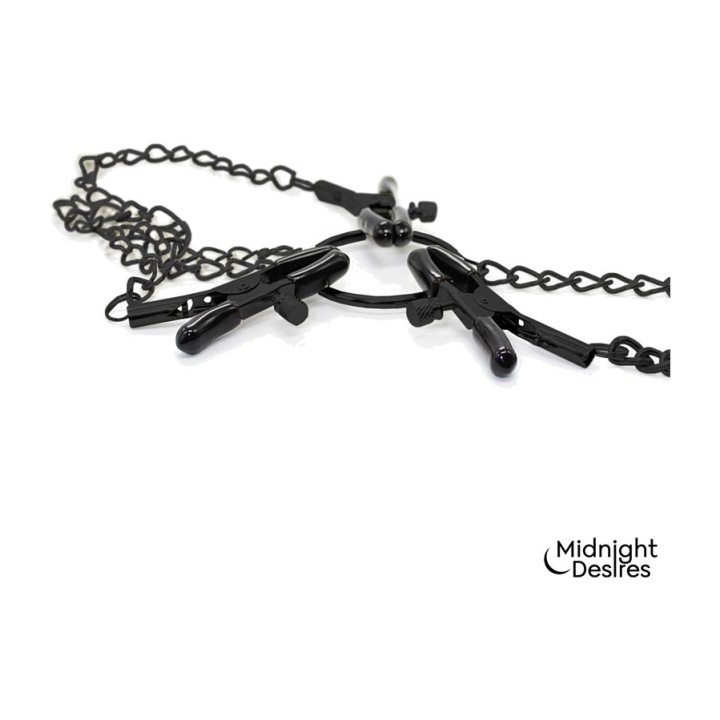 MIDNIGHT DESIRES Nippel- und Klitorisklemmen mit Kette
