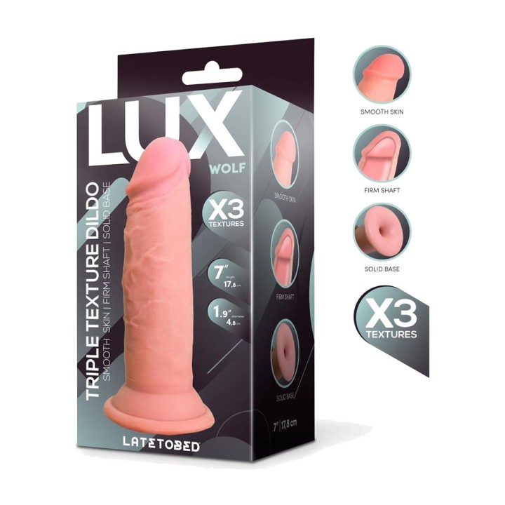 LUX Dildo realistico a tripla densità WOLF 7" LX-557