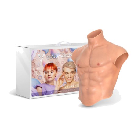 hyperrealistic liquid silicone male torso suit boomax