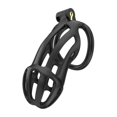 penis chastity cage with 5 rings p-cage pc02