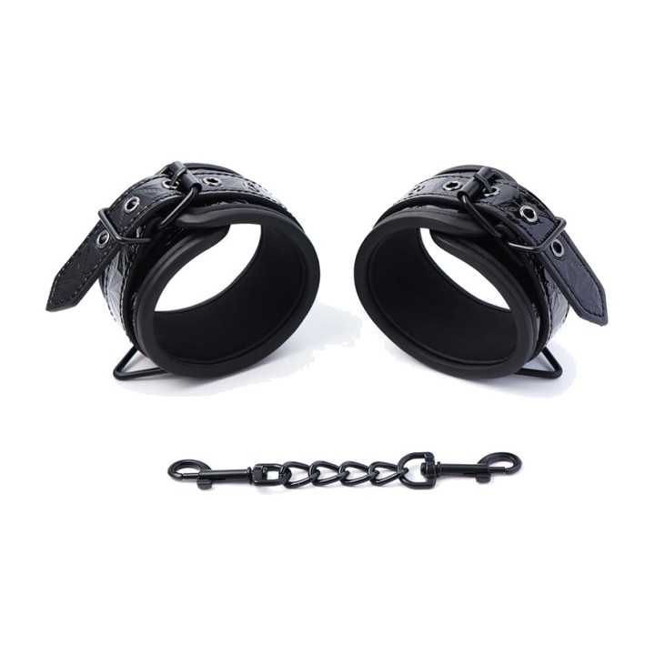 BLACK SAPPHIRE Vegan leather wrist cuffs BD-499
