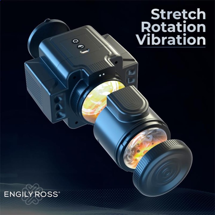ENGILY ROSS Masturbatore maschile automatico con rotazione e