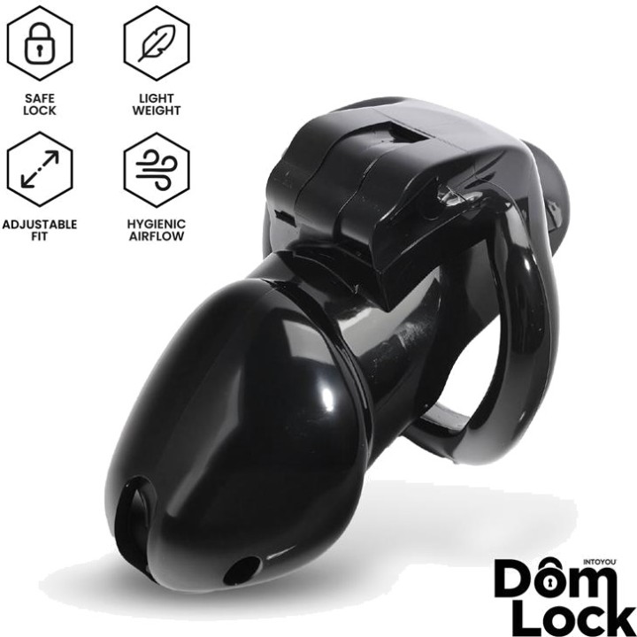 DOMLOCK Jaula de castidad para pene con candado interno