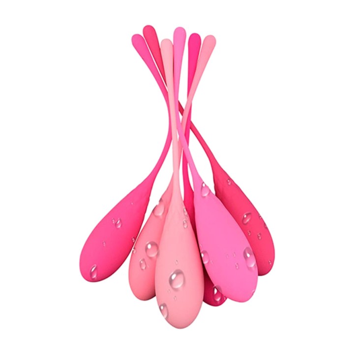 ADALET LINGERIE Kit de 6 bolas kegel de silicona A-020
