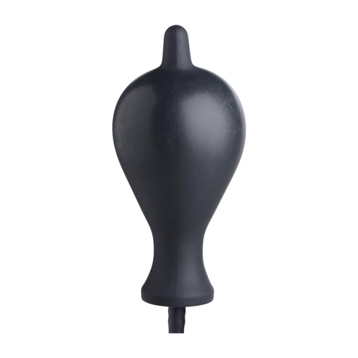 XR BRANDS Plug anal inflable de silicona con pera