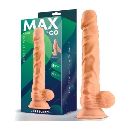 valósághű dildo herékkel clint 9,8"