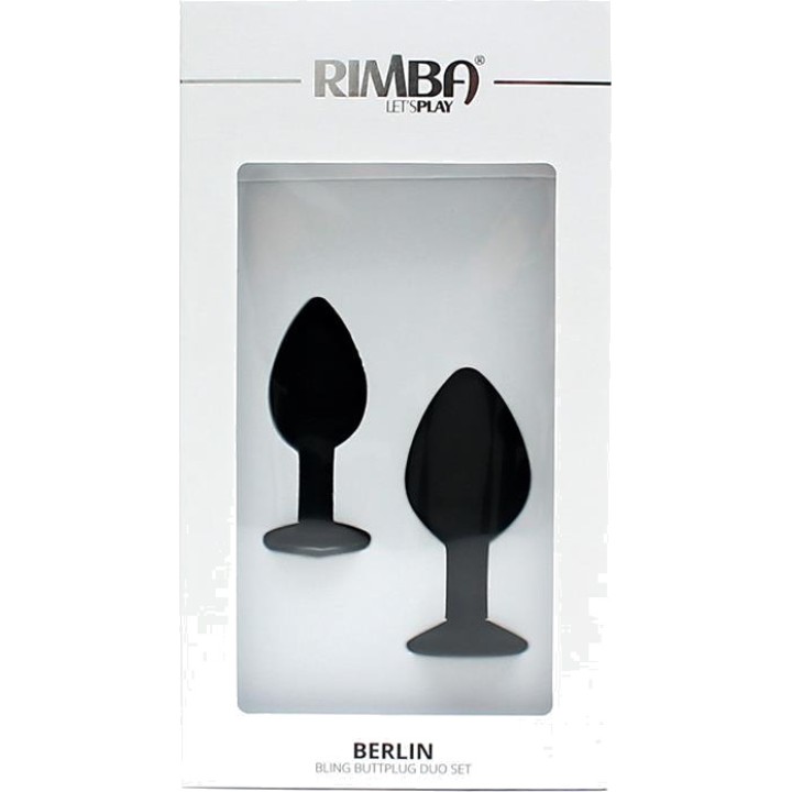 RIMBA Set de 2 plugs anaux avec bijou BERLIN R2525VAR