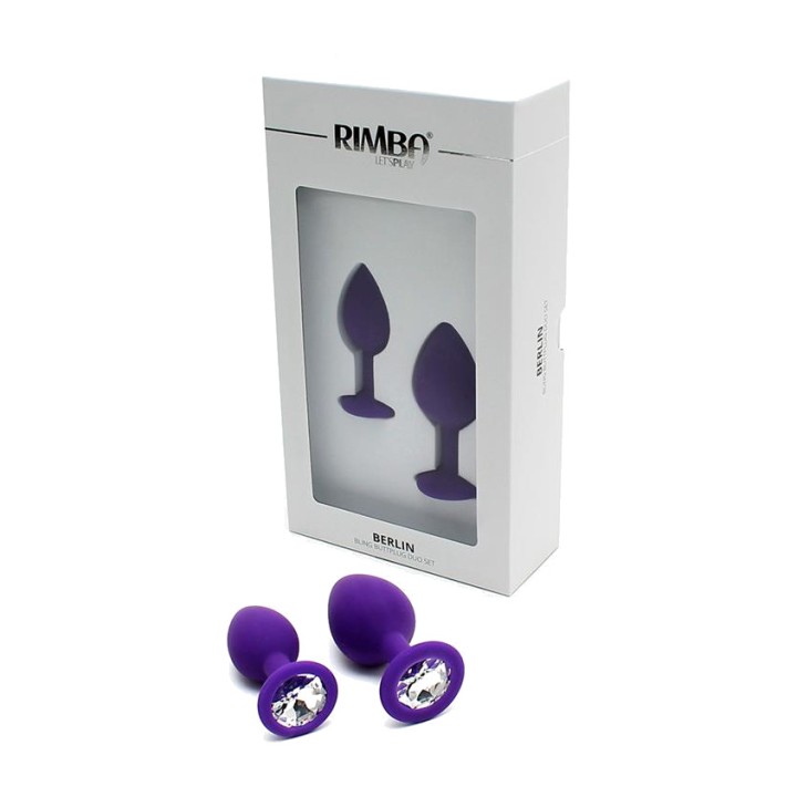 RIMBA Set de 2 plugs anales con joya BERLIN R2525VAR