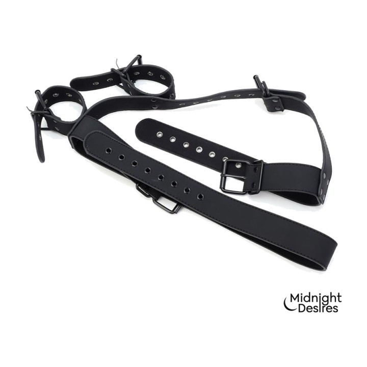 MIDNIGHT DESIRES Set di restrizioni con collare e polsini