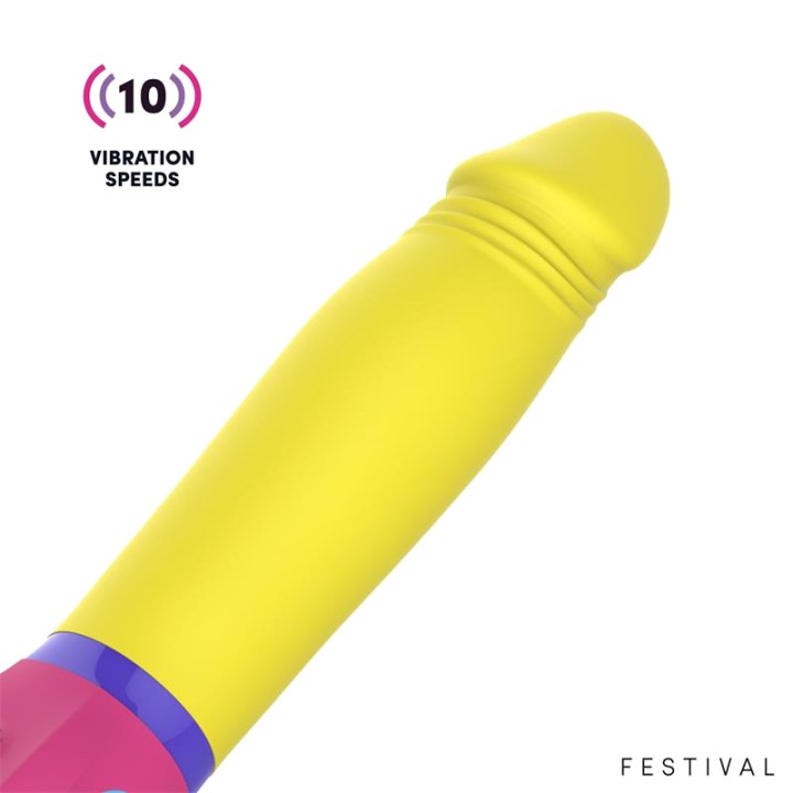 LATETOBED Vibrador recargable USB-C de 10 funciones LUMIX