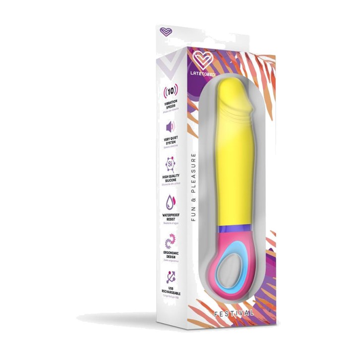 LATETOBED USB-C rechargeable vibrator with 10 functions