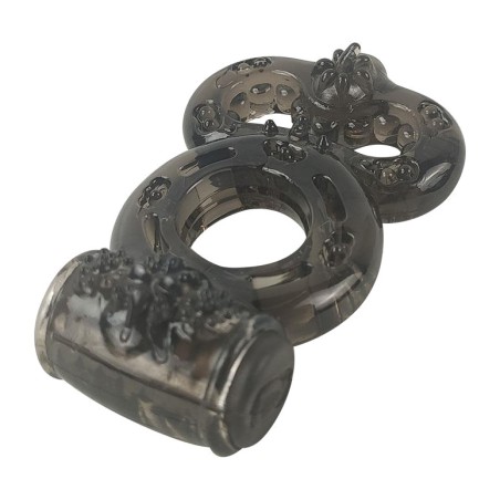 anillo doble con vibración para pene y testículos