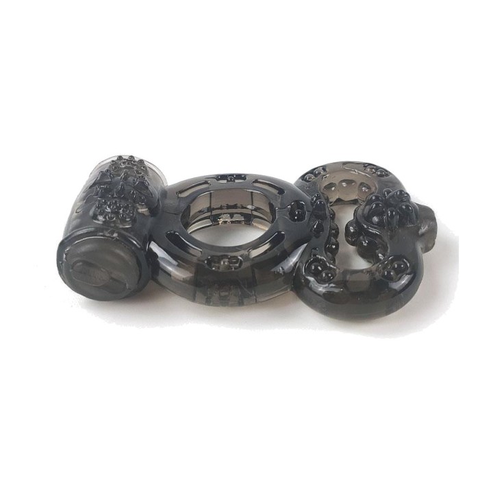 A-GUSTO Double vibrating ring for penis and testicles