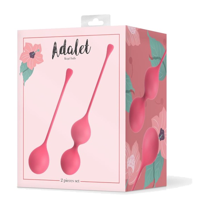ADALET LINGERIE Set de 2 bolas kegel de silicona con cordón SPHERES A-214VAR