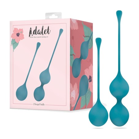 conjunto de 2 bolas de kegel de silicone com cordão spheres