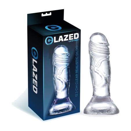 realistický dildo z číreho materiálu 12,3 cm