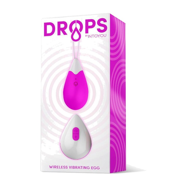DROPS Œuf vibrant en silicone rechargeable par USB avec