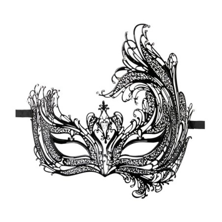 asymmetrisch venetiaans metalen masker