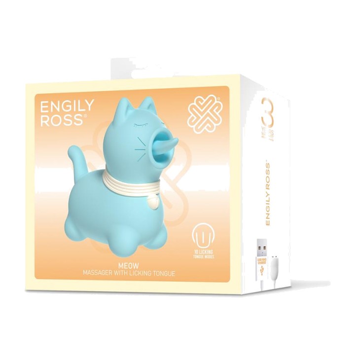 ENGILY ROSS Klitorisstimulator med tunge i katteform MEOW