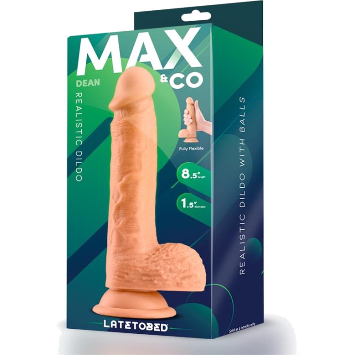 MAX CO Dildo realista amb testicles DEAN 8,5" MX-702