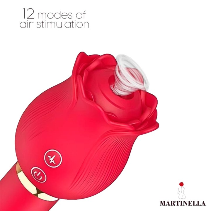MARTINELLA Saugrose mit Vibrator, 2-in-1 MT-340