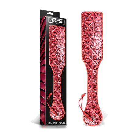 vegan leather spanking paddle diamond