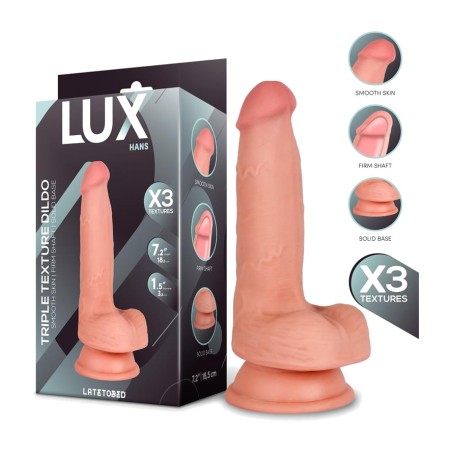 dildo realistico a tripla densità con testicoli hans 7,2"